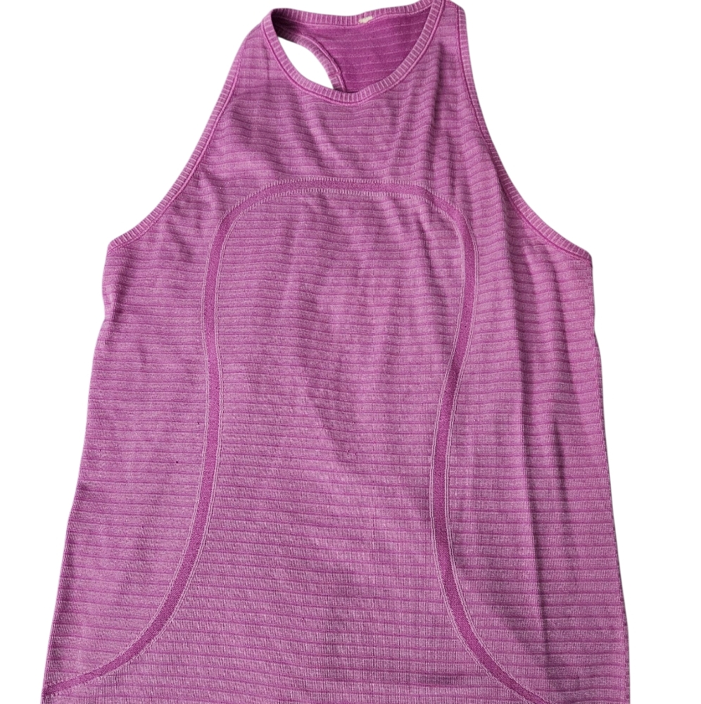 Lululemon Athletica Swiftly Tech Tank Top Pink Heathered Size 10